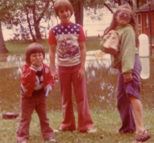 Summer vacation, 1976 That's me on the left, next to my older brother and sister.