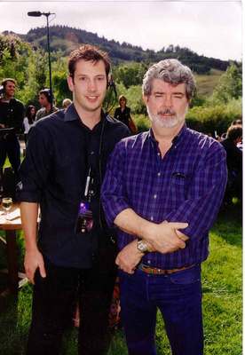 me-and-george George Lucas and I, from MTV's advance screening of "The Phantom Menace" at Skywalker Ranch.